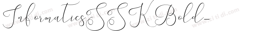 InformaticsSSK Bold字体转换